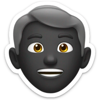 Coeur noir et blanc brisé sticker