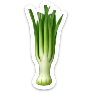 leek vegetable sticker