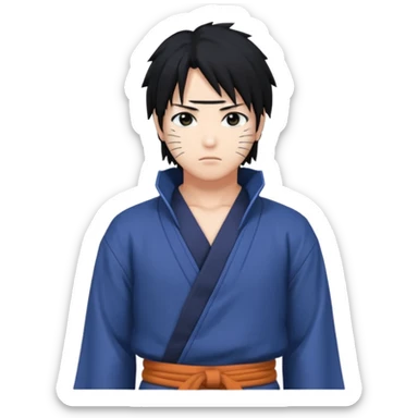 Sasuke on pose sticker