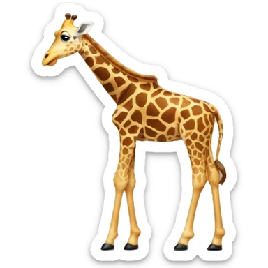 Giraffe in high heels  sticker