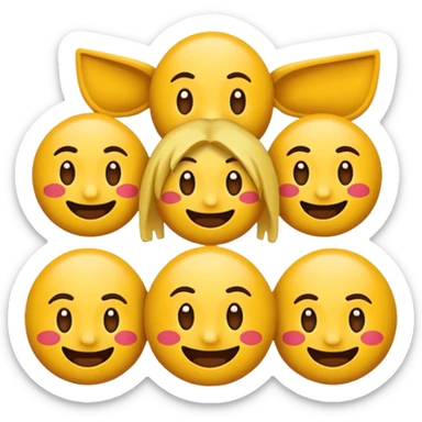 Emoji set of gojo example 😁😃🤣🥰🥲🥳😡😈🤬🤪😜😎🤒🤕🤑 sticker