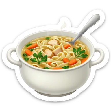 chicken noodles sticker