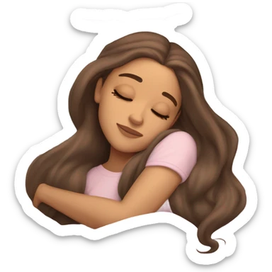 Ariana Grande sleeping sticker