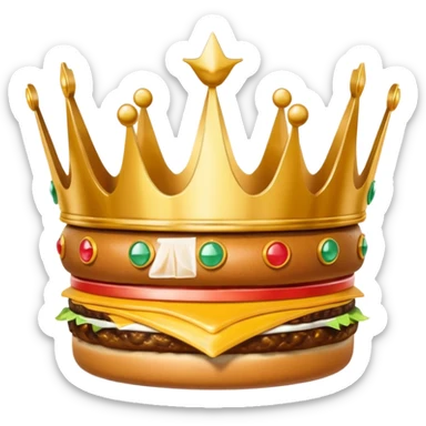 Burger King crown sticker