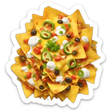 fully loaded nachos sticker