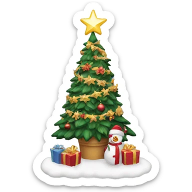aesthetic Christmas decor sticker