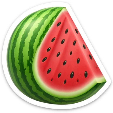 a full Watermelon without any opening  sticker