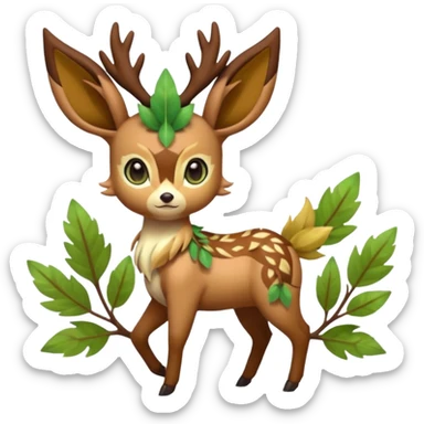 Meloetta-Deerling-Leafeon-Pokémon-Fakémon-creature sticker