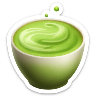a cup of matcha sticker