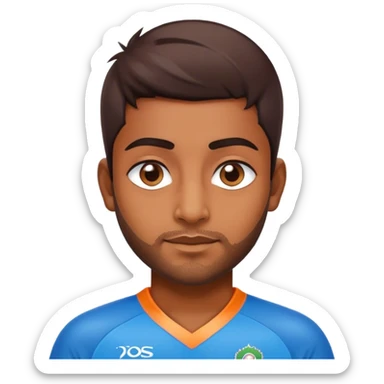 indian cricket jersey sticker