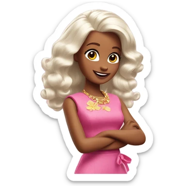 Bibble from barbie waving  sticker