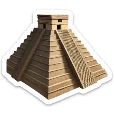 Mayan pyramid  sticker