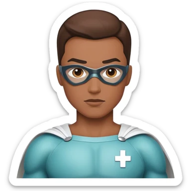 healthcare superhero sticker