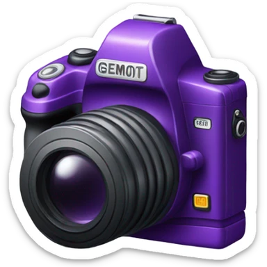 Purple camera  sticker