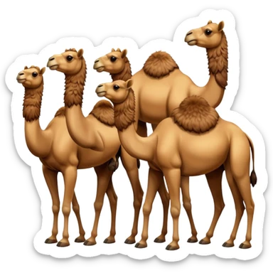 сделай фото верблюдов  sticker