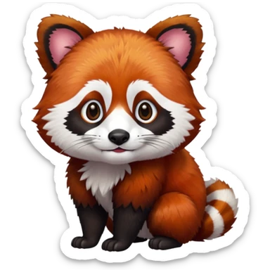 Panda vermelho sticker