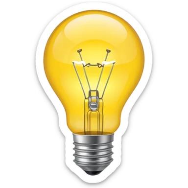 bright lightbulb sticker