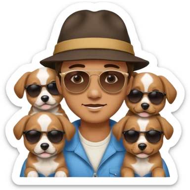 4 5 pappy in one frqme sticker