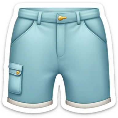 Una sardina con pantalones cortos de verano sticker