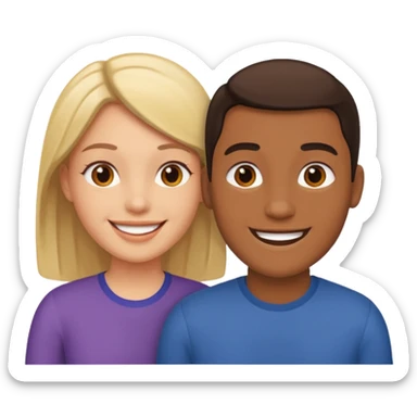 two people talking sticker