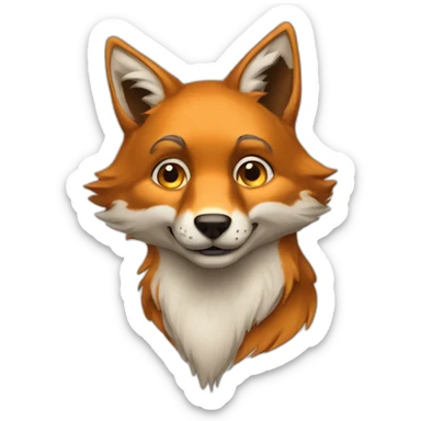 Renard doré sticker