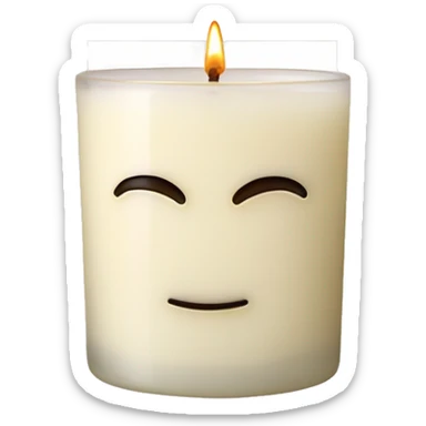 Bath and body works vanilla candle sticker