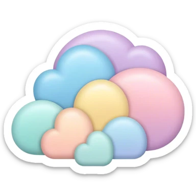 dream pastel color sticker