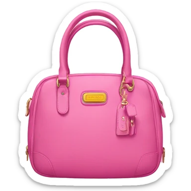 Pink coach bag sticker