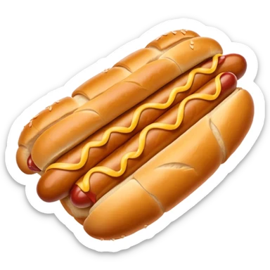 croissant hot dog sticker