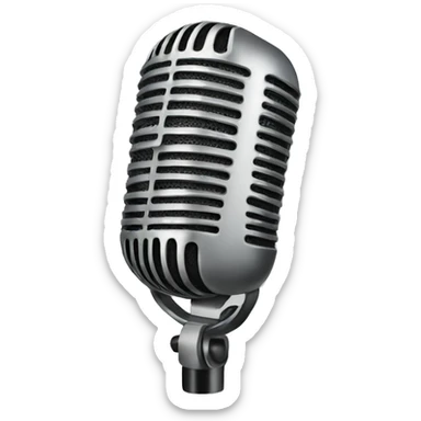 white mic sticker