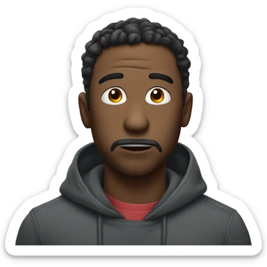 Draw a man headbutting his friend sticker