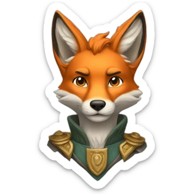 fox king sticker