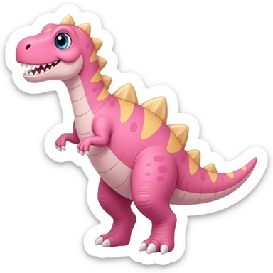 pink dinosaur original emoji sticker