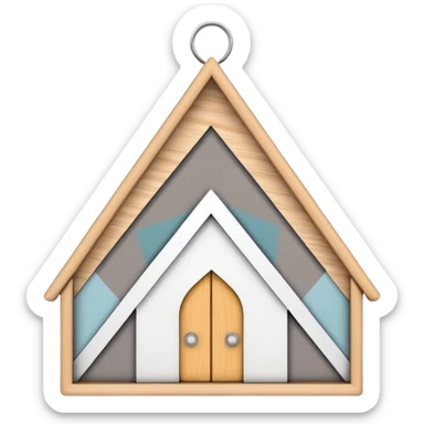scandi style home ornament  sticker