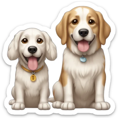 Chien et une chienne sticker