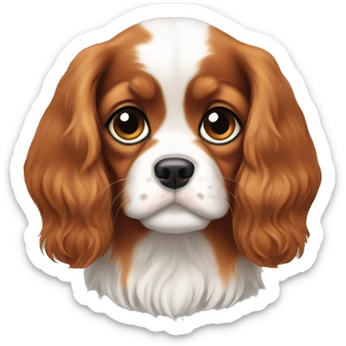 Cavalier King Charles puppy sticker