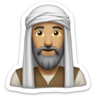Une arabe au cheveu boucle  sticker