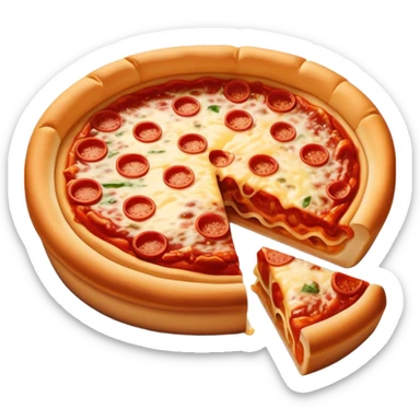 Chicago deep dish pizza sticker