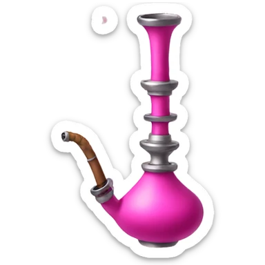 Pink hookah sticker