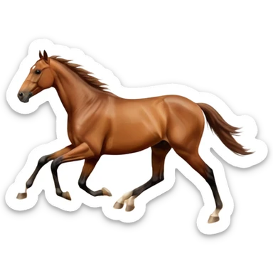 Race track horse trace sticker