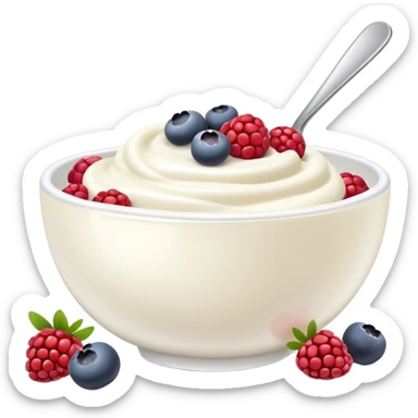 Yogurt bowl sticker