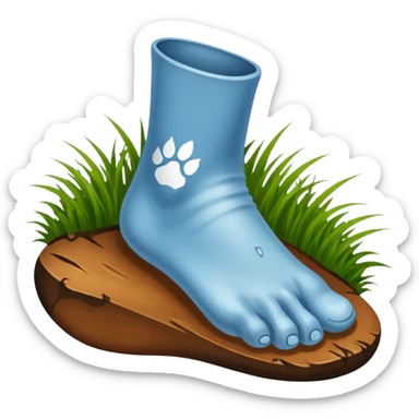 An image of a Tar heel foot sticker