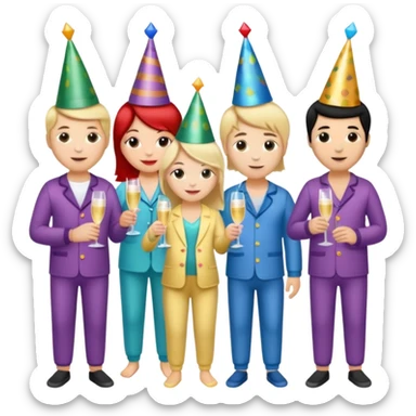 Pajama Party sticker