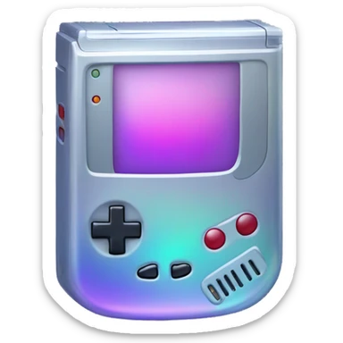 Iridescent Gameboy  sticker