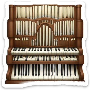 pipe organ instrument sticker
