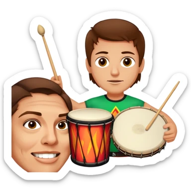 Festive Drummer sticker