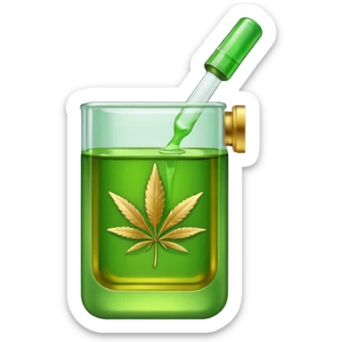 A weed cartridge sticker