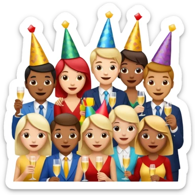 By celebrating festivals and fairs, we learn to share, help, and enjoy with family and friends sticker