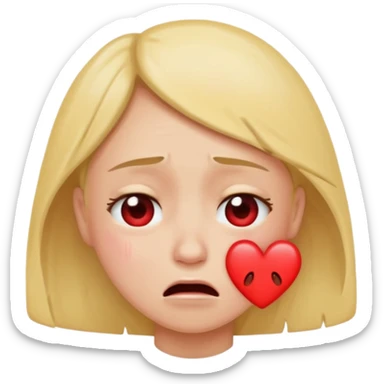 Happy bawling crying with heart eyes sticker