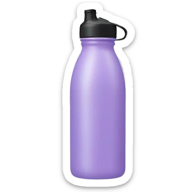 pastel purple water bottle sticker